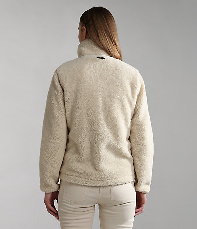 Fleece-Sweatshirt Dwelling mit Reißverschluss-